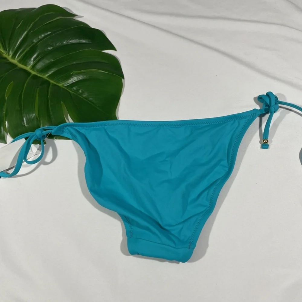 NWT Trina Turk [ 6 ] Gypsy Tie Side Bikini Bottom in‎ Turquoise